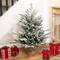 3ft. Pre-Lit Real Touch™ Tamarack Pine Artificial Christmas Tree in Burlap, Warm White LED Lights